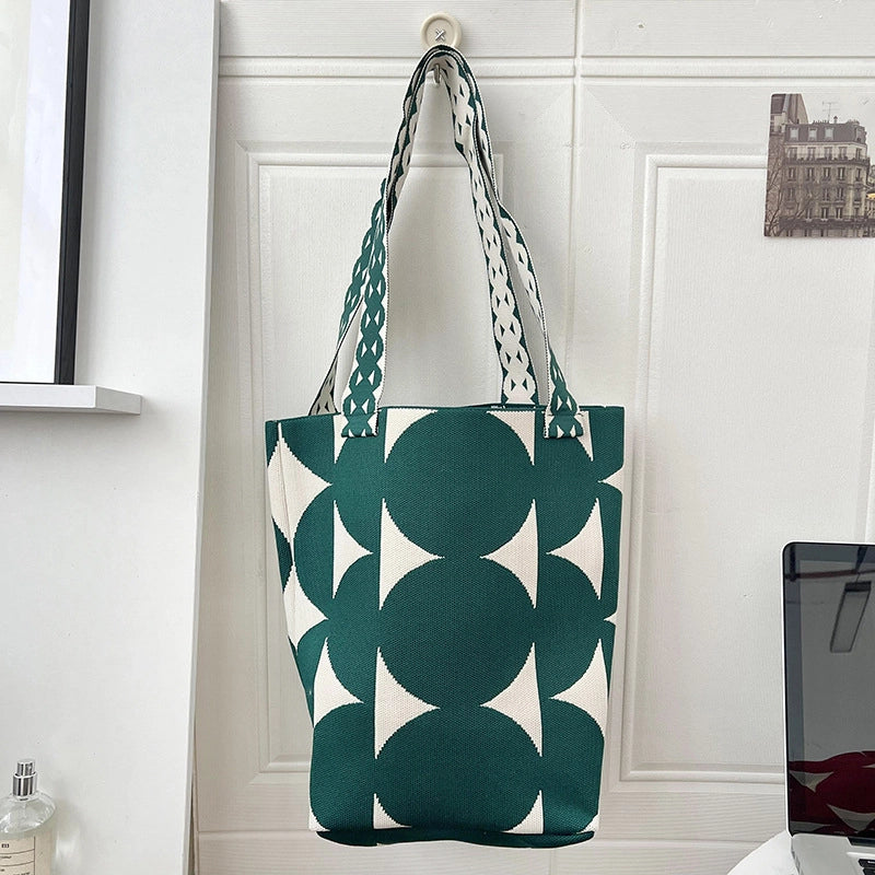 Women's Large Polyester Star Streetwear Square Open Handbag