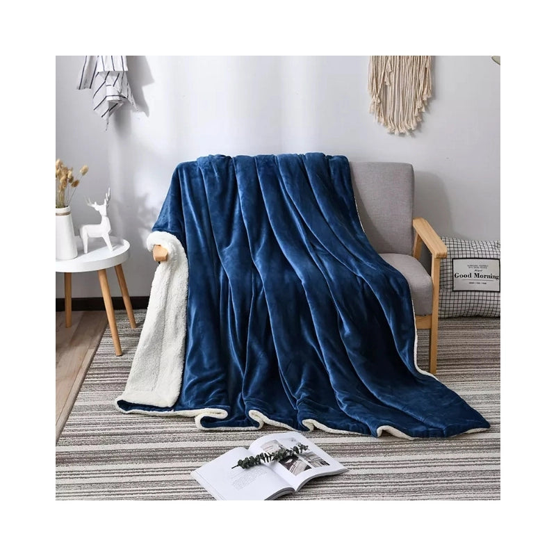 Retro Solid Color Polyester Blanket