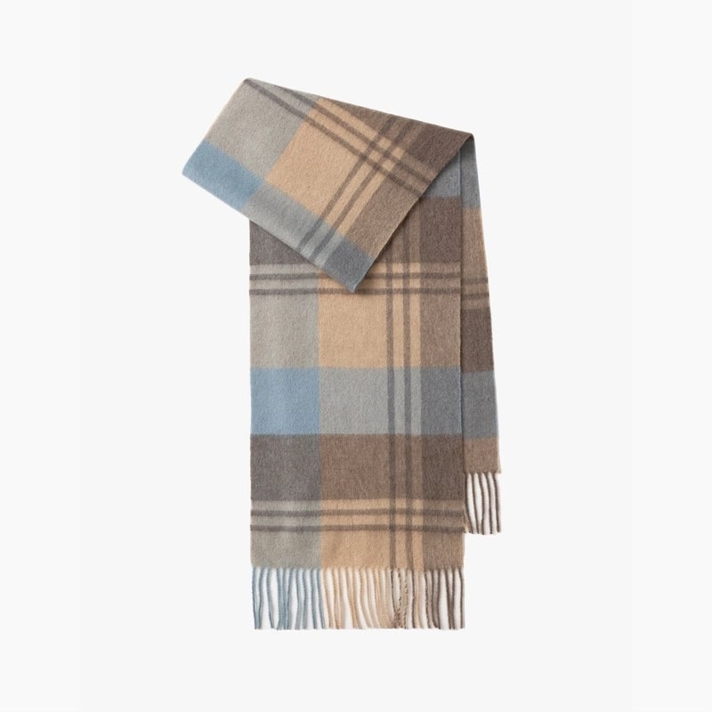 Wool Scarf Advanced Sense Simple Plaid Spring Clothing Women's Clothing Batch Winter Explosions For Women And Men