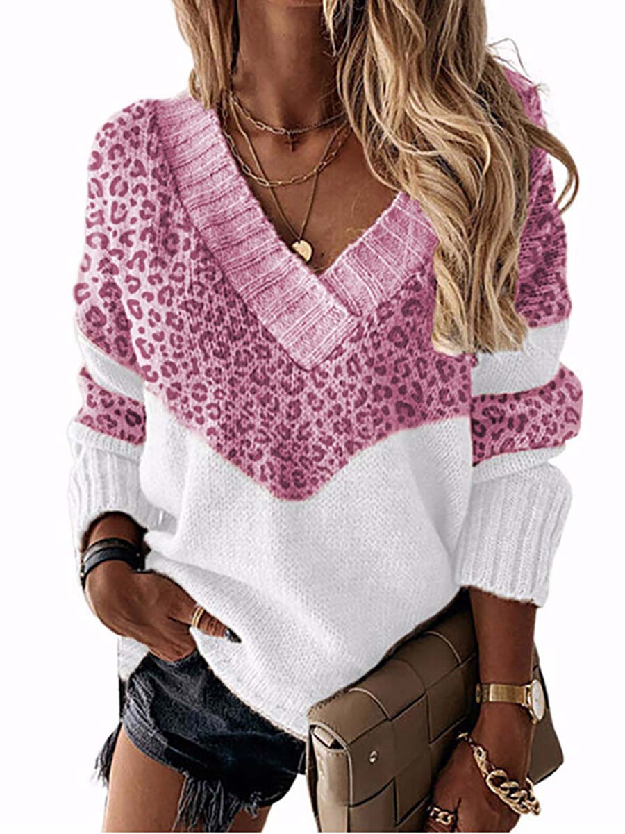 Knit  V Neck Sweater8 colors