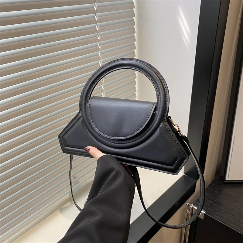 Women's Medium Pu Leather Solid Color Streetwear Flip Cover Crossbody Bag
