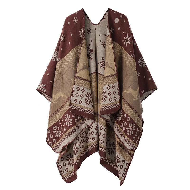 Unisex Ethnic Style Geometric Imitation Cashmere Shawl