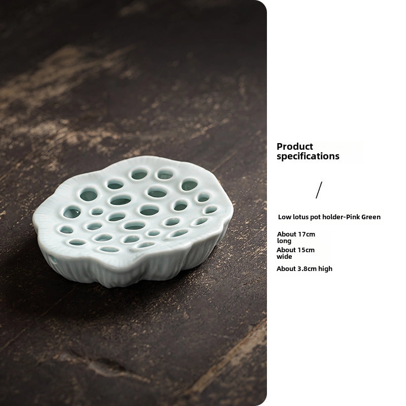 Ceramic Water Bottle Holder Small Dry Bubble Table Zen Living Room Chinese Flower Arrangement Bowl Dried Flower Flower Hydroponic Ware Ornaments