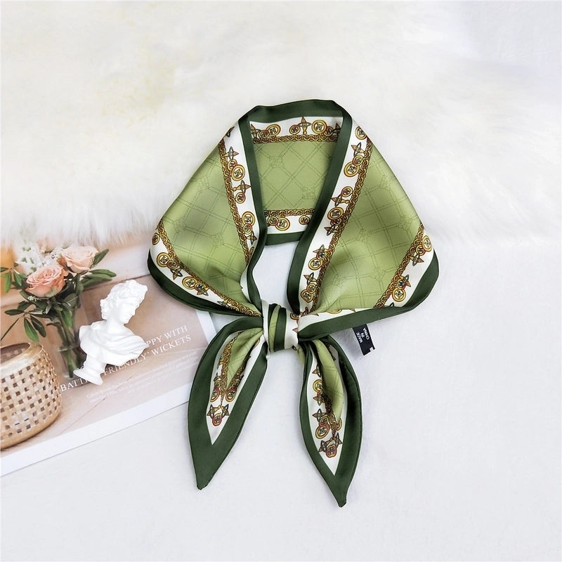 Double-sided Sharp-angled Silk Scarf