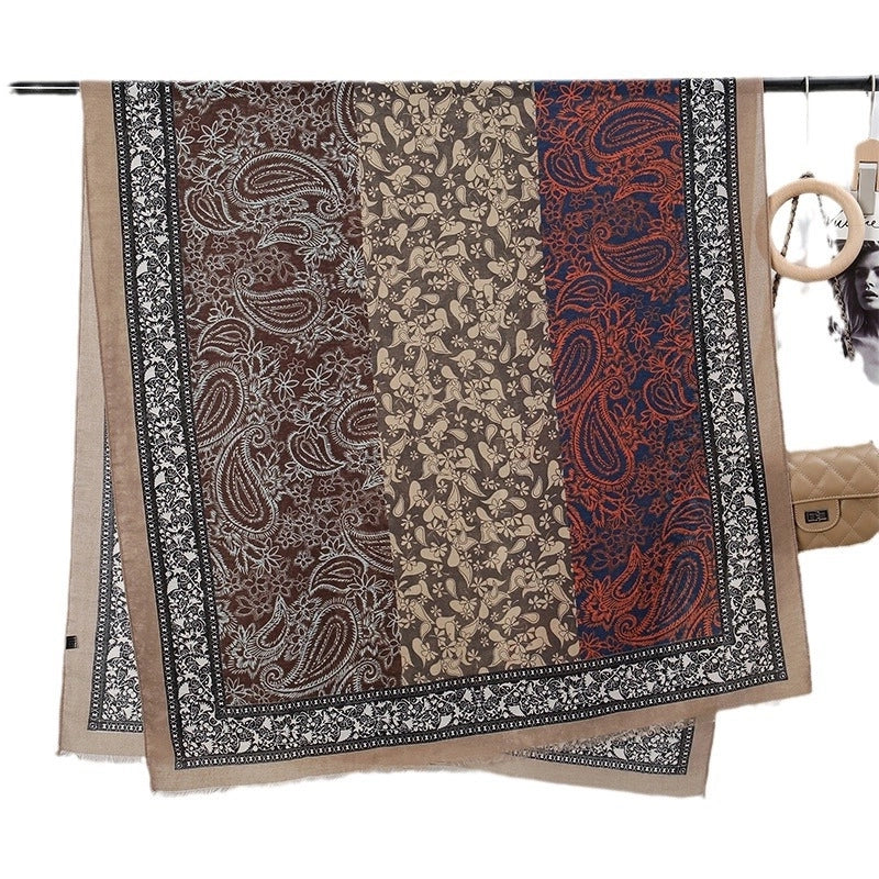 Women's Business Basic Lady Printing Polyester Scarf