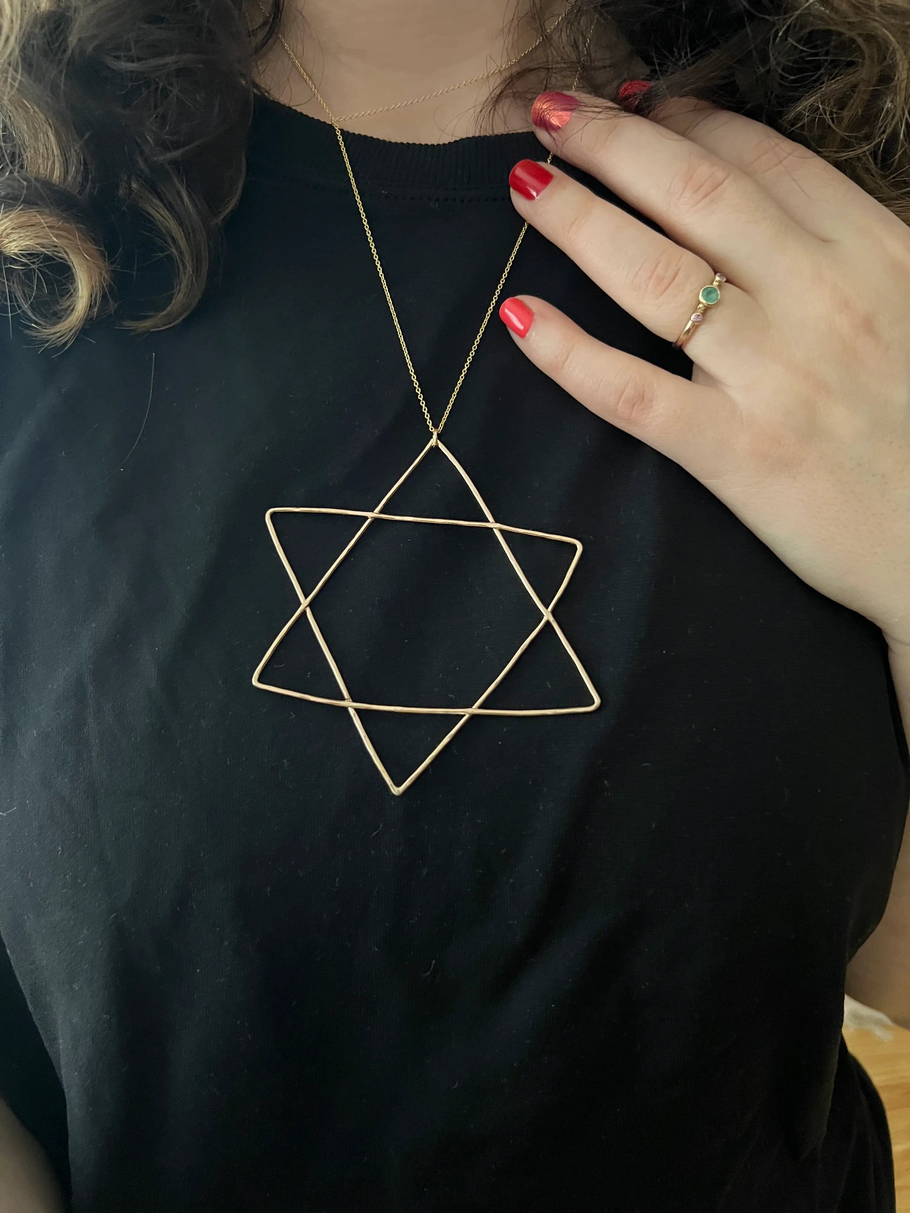 Gold-Filled Handmade Organic Star of David - Small or Large