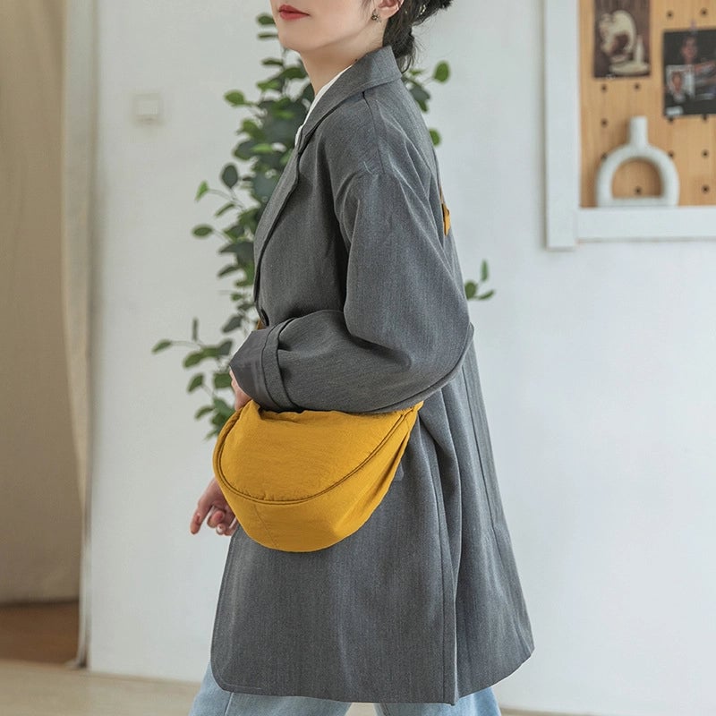 Women's Classic Style Solid Color Nylon Oxford Cloth Waist Bags