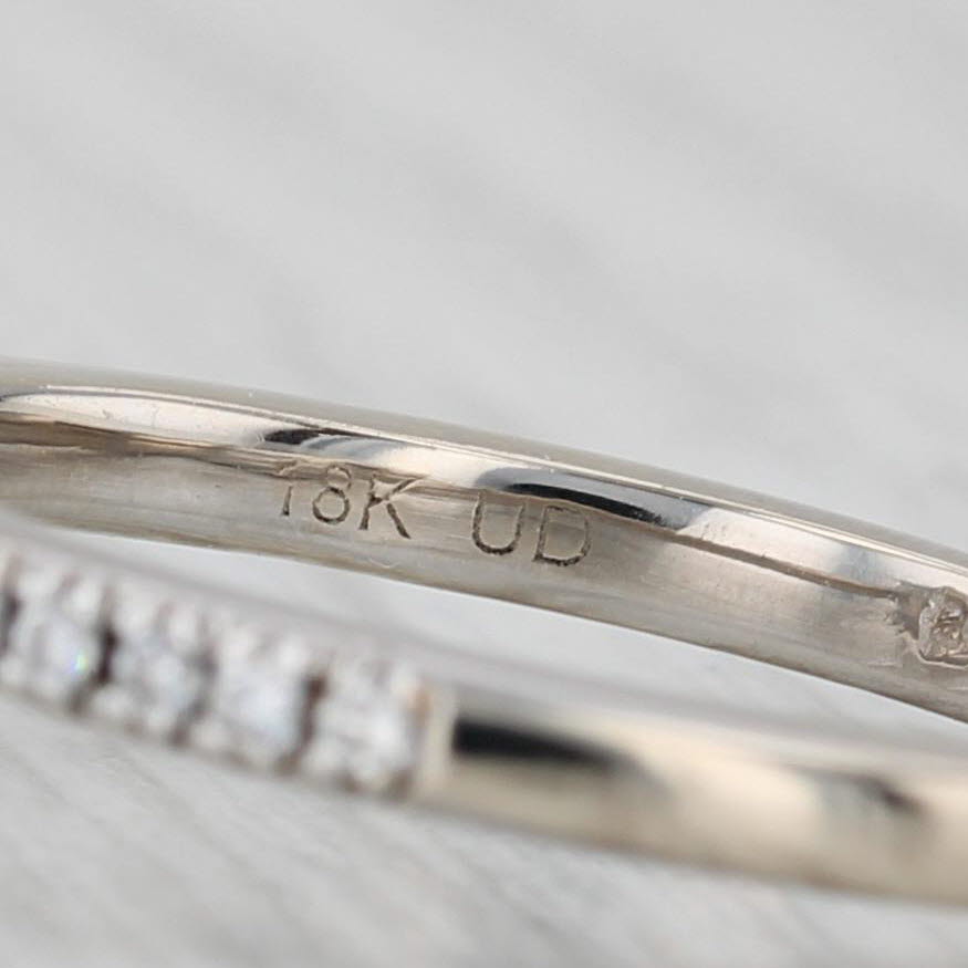 Lab Grown Oval Diamond Engagement Ring 18k White Gold Size 7 IGI 2.32ctw