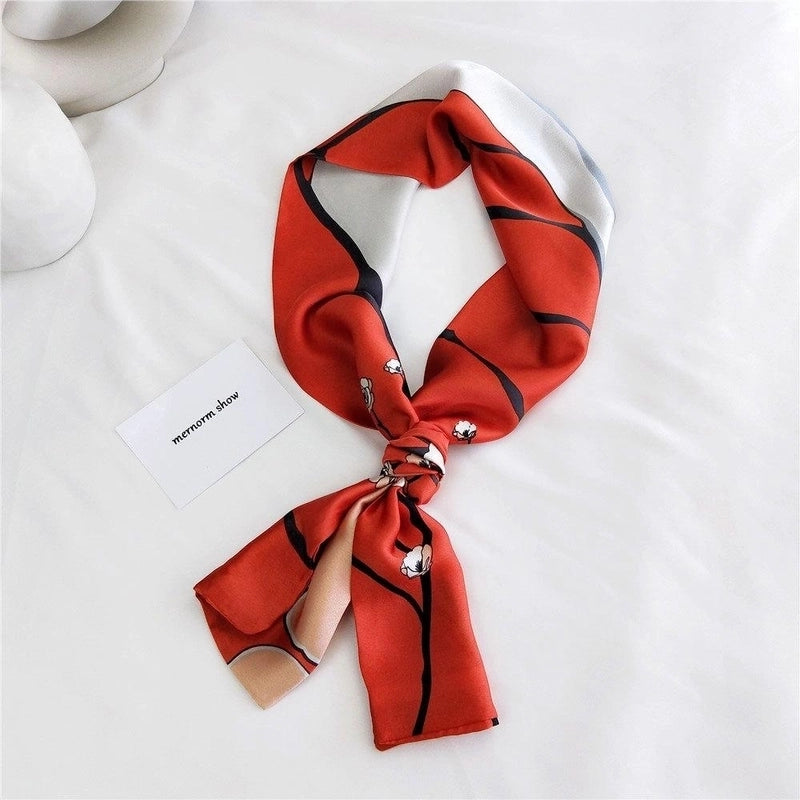 Fashion Double-sided Wild Small Scarf Professional Scarf