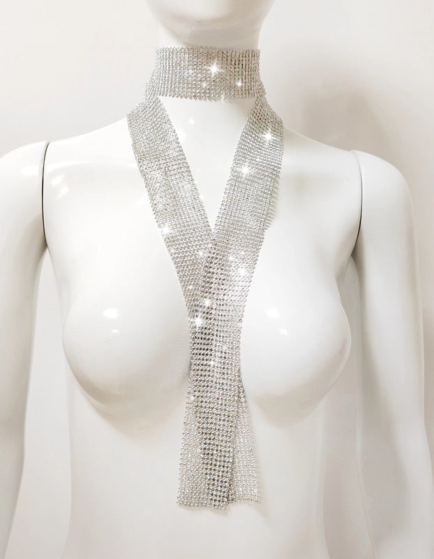 Unisex Shiny Solid Color Metal Sequins Solid Color Scarf