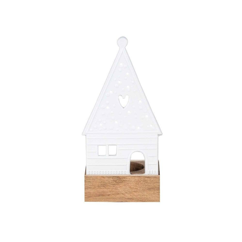 Gingerbread House Decorative Sculpture with Tealight Holder