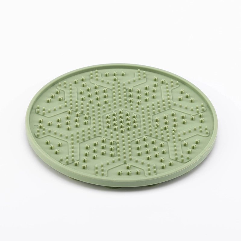 Elegant Minimalist Silica Gel Solid Color Pet Tableware