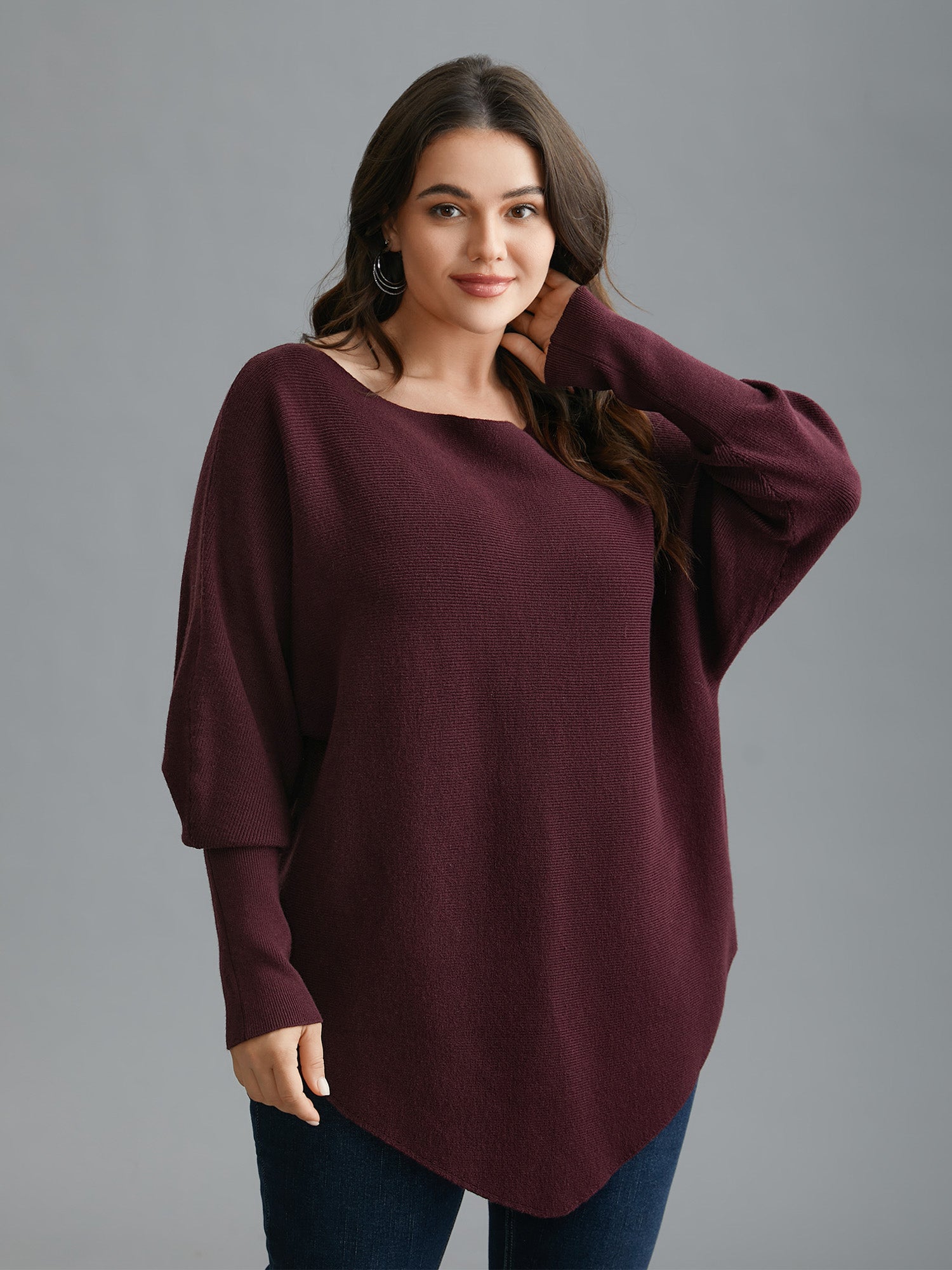 Supersoft Essentials Solid Dolman Sleeve Pullover