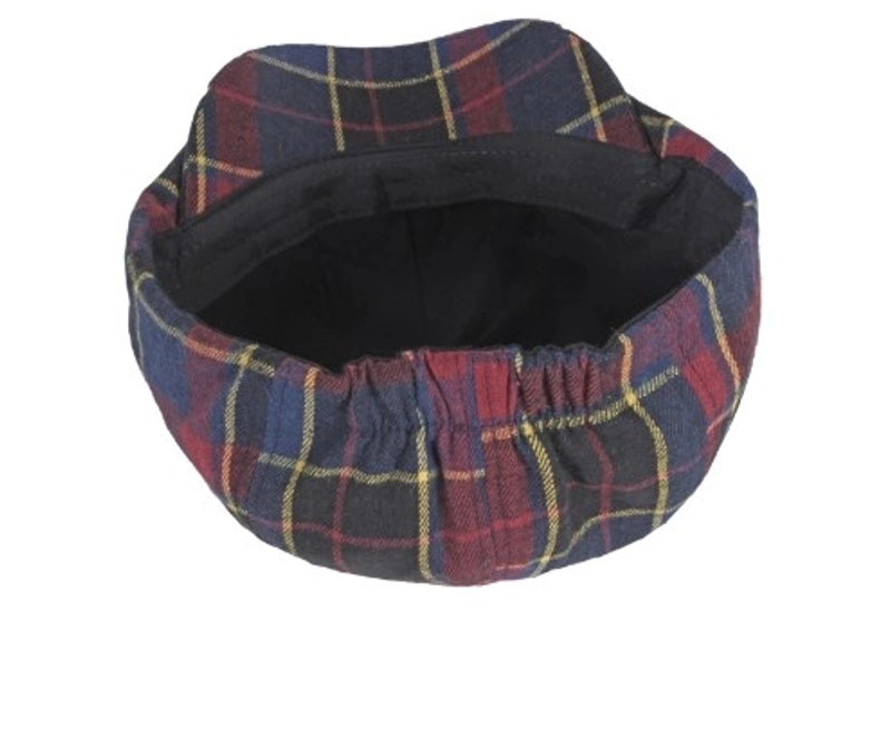 Men's Basic Retro British Style Plaid Curved Eaves Beret Hat