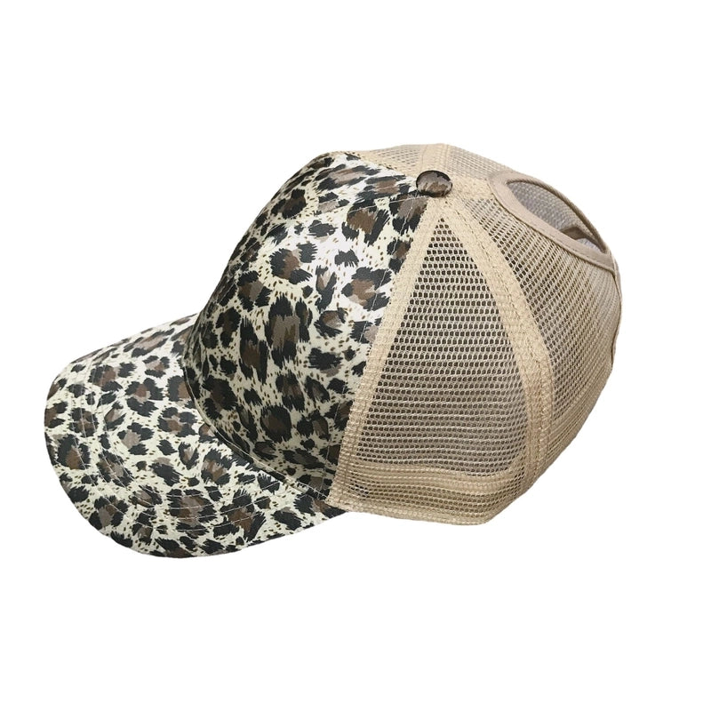 Unisex Elegant Basic Leopard Curved Eaves Baseball Cap
