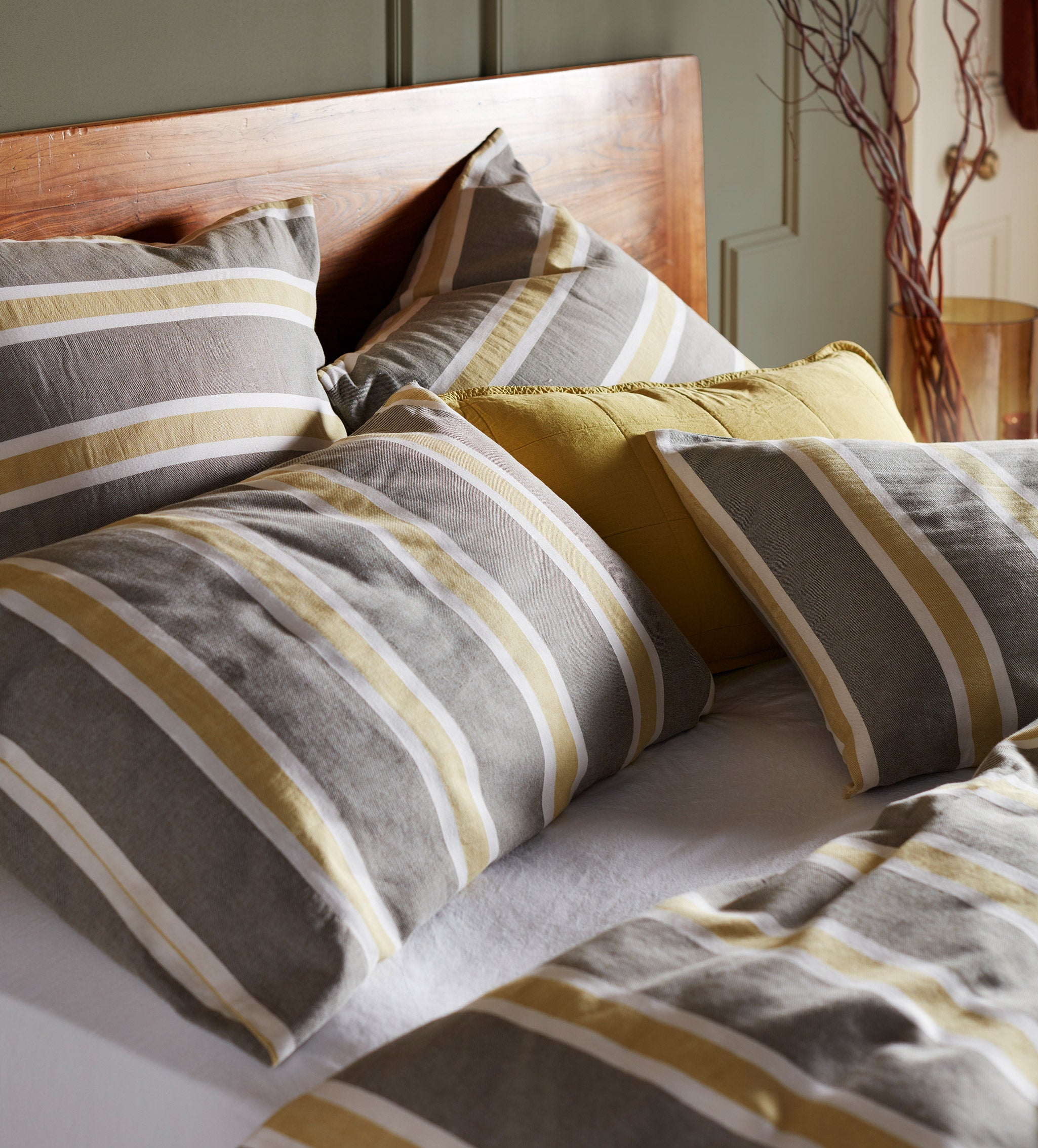 Sadie Stripe 100% Organic Cotton Pillowcase