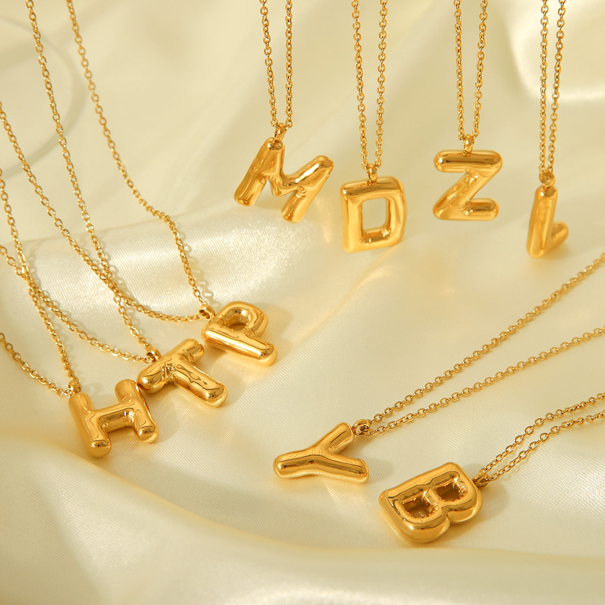IG Style Letter Number Text Stainless Steel Electroplating Necklaces
