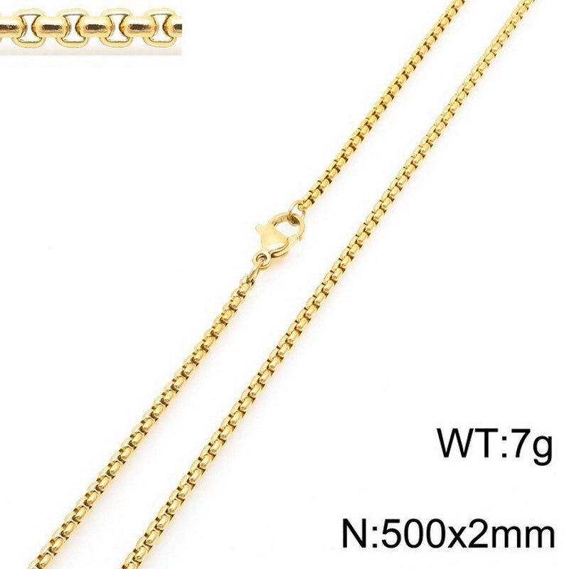 Minimalist Geometric Stainless Steel Plating Necklace 1 Piece