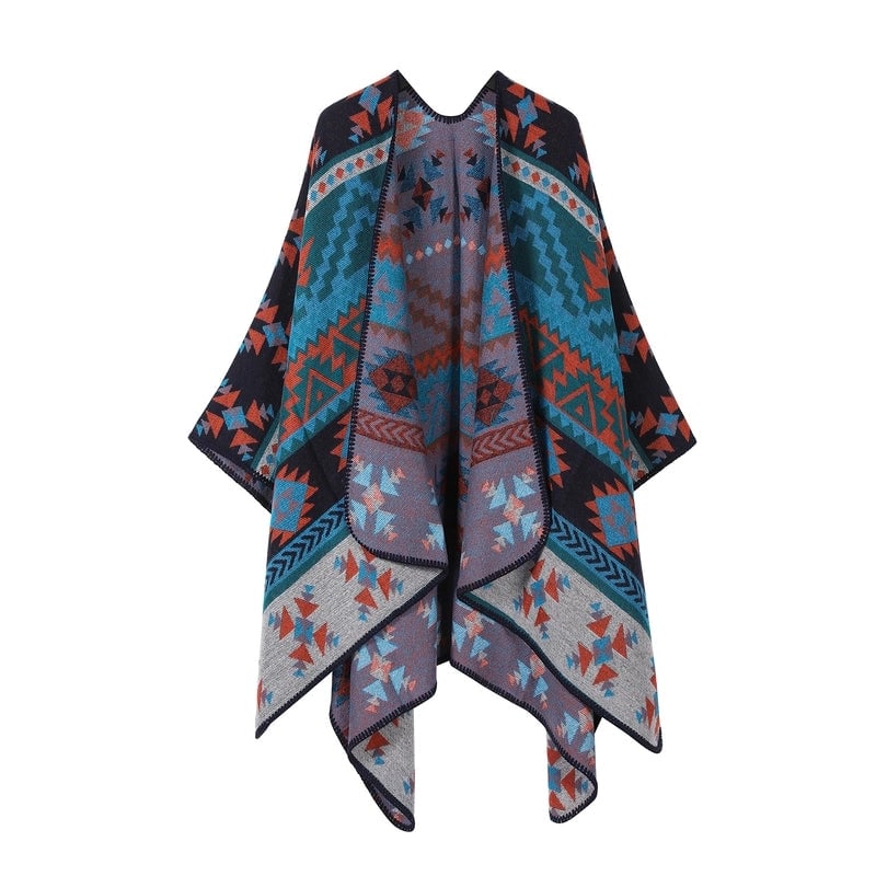 Unisex Ethnic Style Geometric Imitation Cashmere Shawl