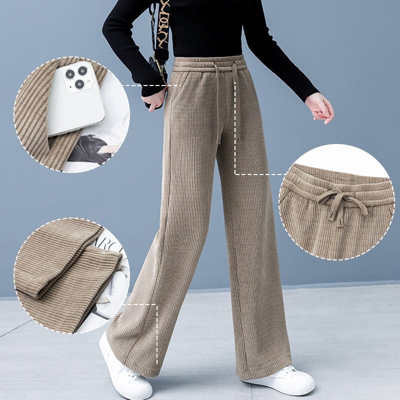 💥Hot Sales - 49% OFF💕Cozy Chic Wide-Leg Drawstring Pants