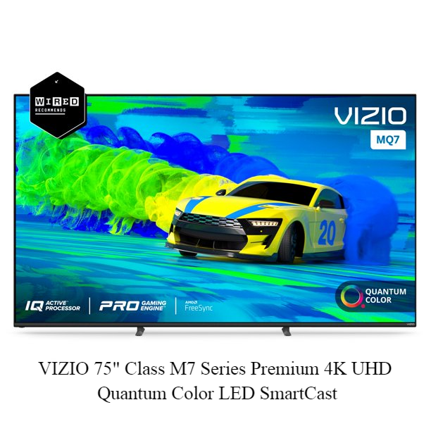 Smart TV LED en color cuántico UHD 4K UHD serie M7 de 75