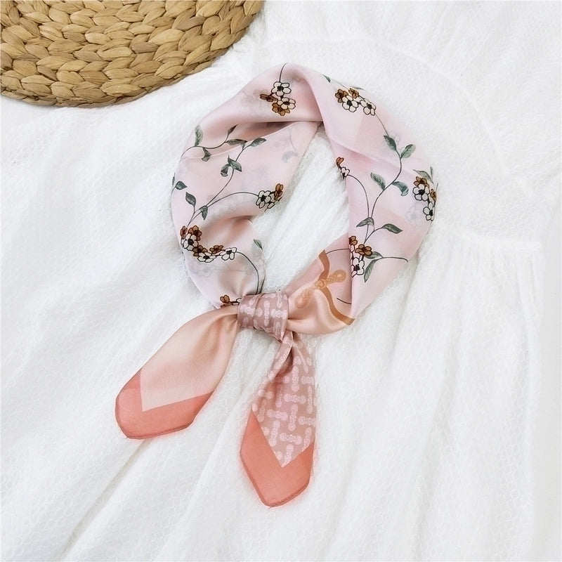 70 Small Square Scarf Silk Scarf Women Summer Neck Scarf Neck Protector Thin Scarf