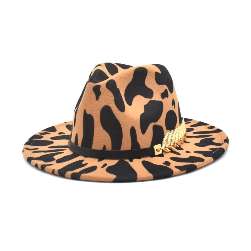 Hot Selling Big Rim Jazz Hat Women's New Dairy Wool Hat Men's Autumn And Winter Warm Fedora Hat