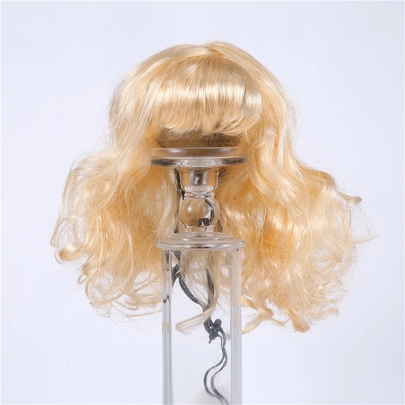 Minimalist Polyester Solid Color Pet Wig