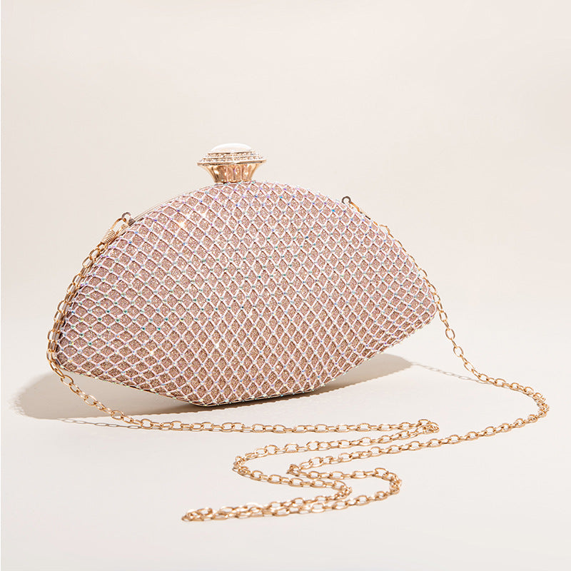 Shiny Rhinestone PVC Evening Clutch Bag