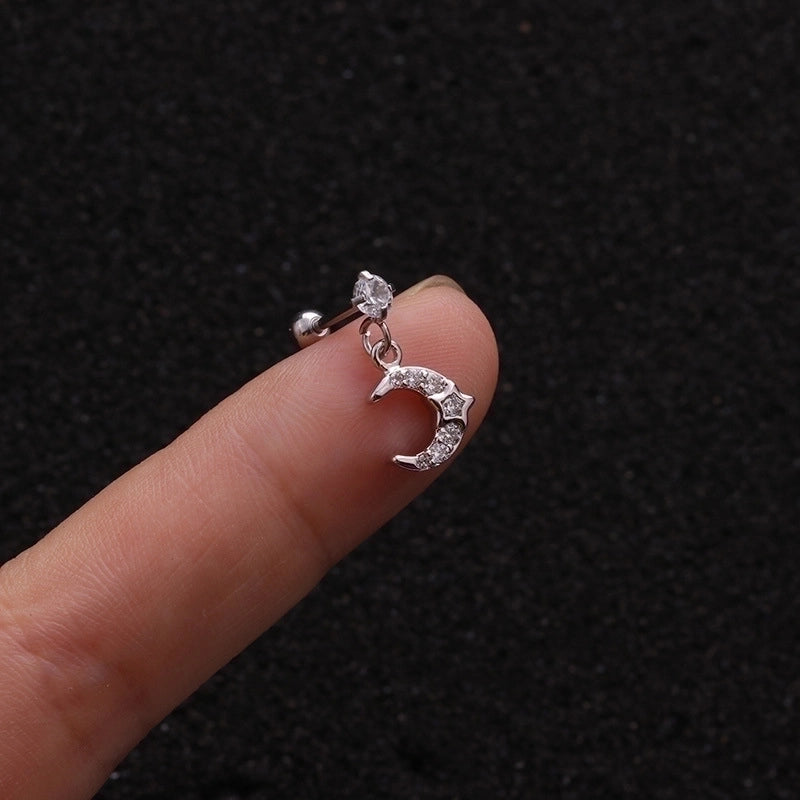 Ear Cartilage Rings & Studs Fashion Pentagram Copper