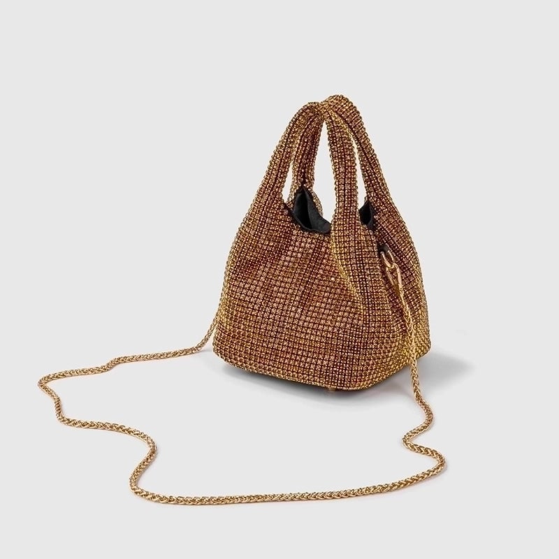 Women's Medium Arylic Gradient Color Solid Color Streetwear Bucket Magnetic Buckle Handbag Crossbody Bag