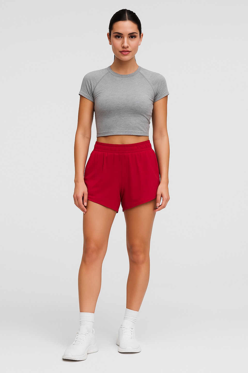 Quick Dry Sports Shorts With Elastic