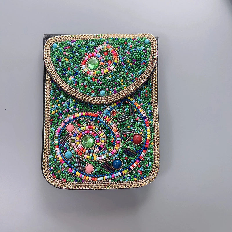 Women's Pu Leather Flower Vintage Style Classic Style Square Magnetic Buckle Phone Wallets