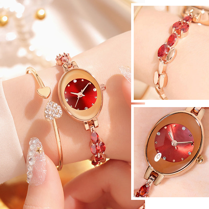 💥Hot Sale✨Womne's Colored Zircon Bracelet Watch