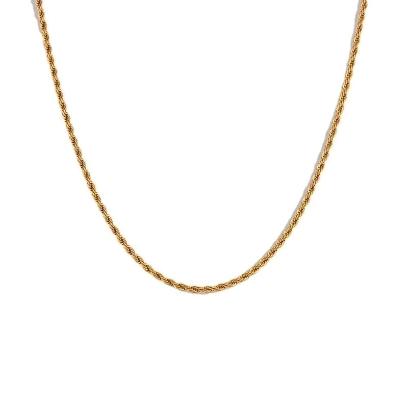 Vintage Style Geometric Solid Color Stainless Steel Titanium Steel Plating Necklace