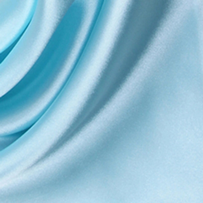 Women's Minimalist Solid Color Satin Printing Silk Scarf