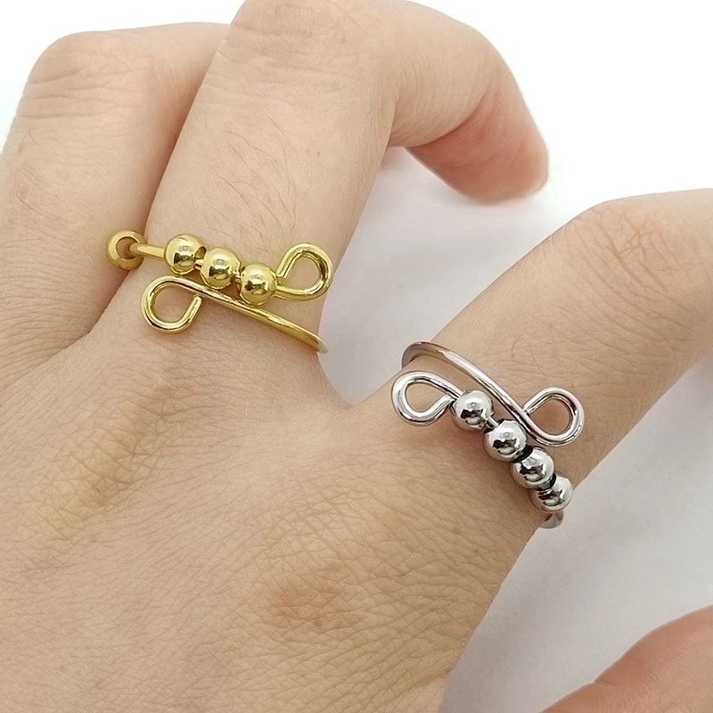 Fashion Round Stainless Steel Copper Rings 1 Piece