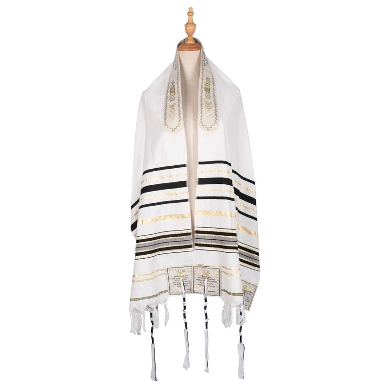 Unisex Formal Minimalist Stripe Polyester Shawls