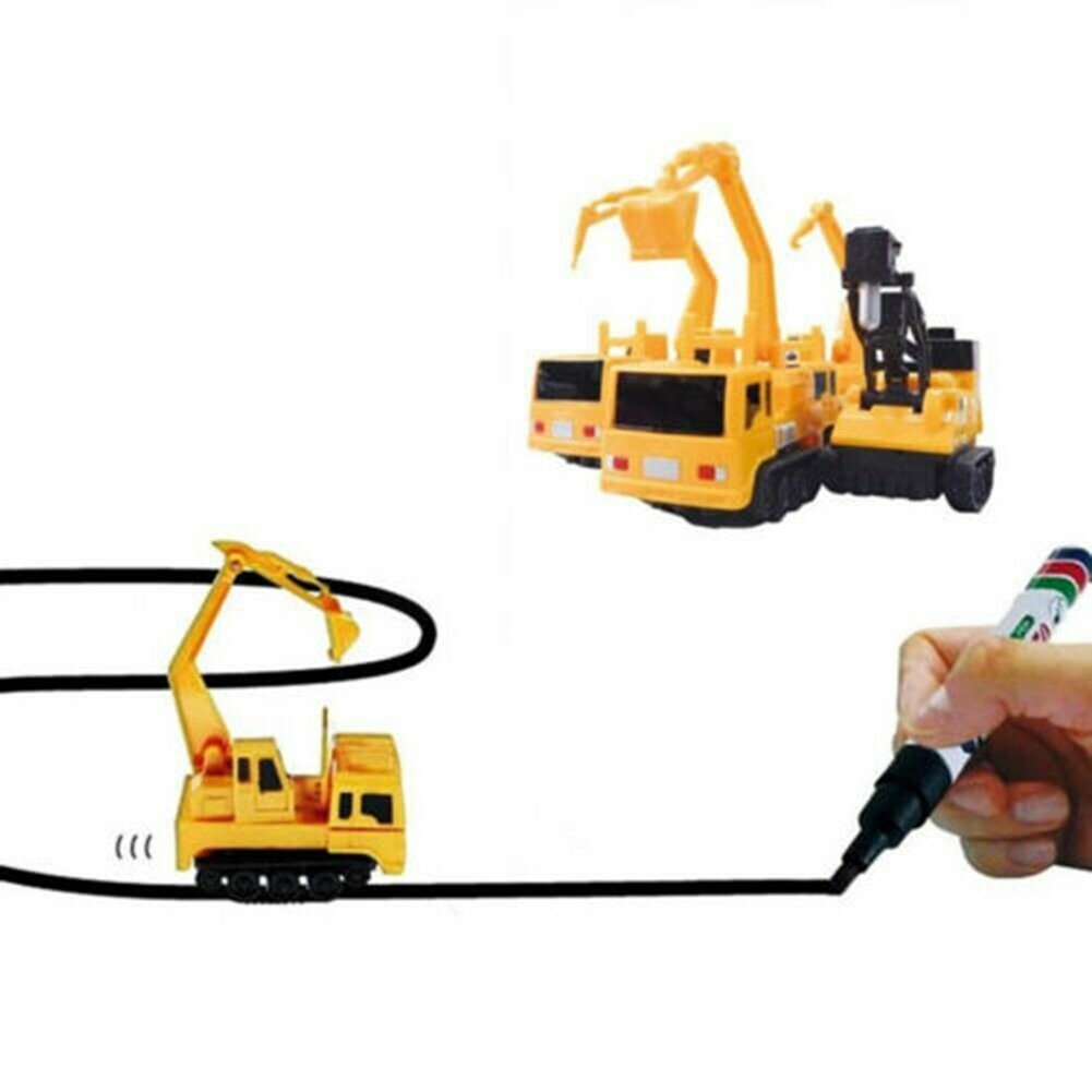 Only one-time sale throughout the year Sale-🔥47% OFF🔥)Magic Inductive Truck Toy Follows Line Drawn  Toy Vehicles Gift for Kids & Children