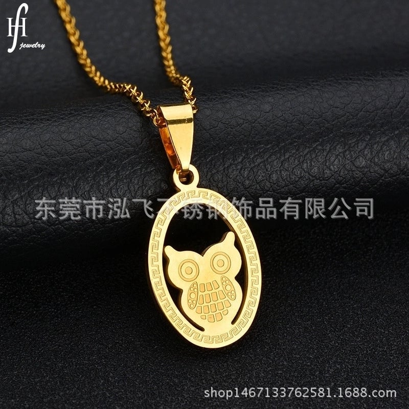 Geometric 304 Stainless Steel 18K Gold Plated Plating Stainless Steel Necklaces