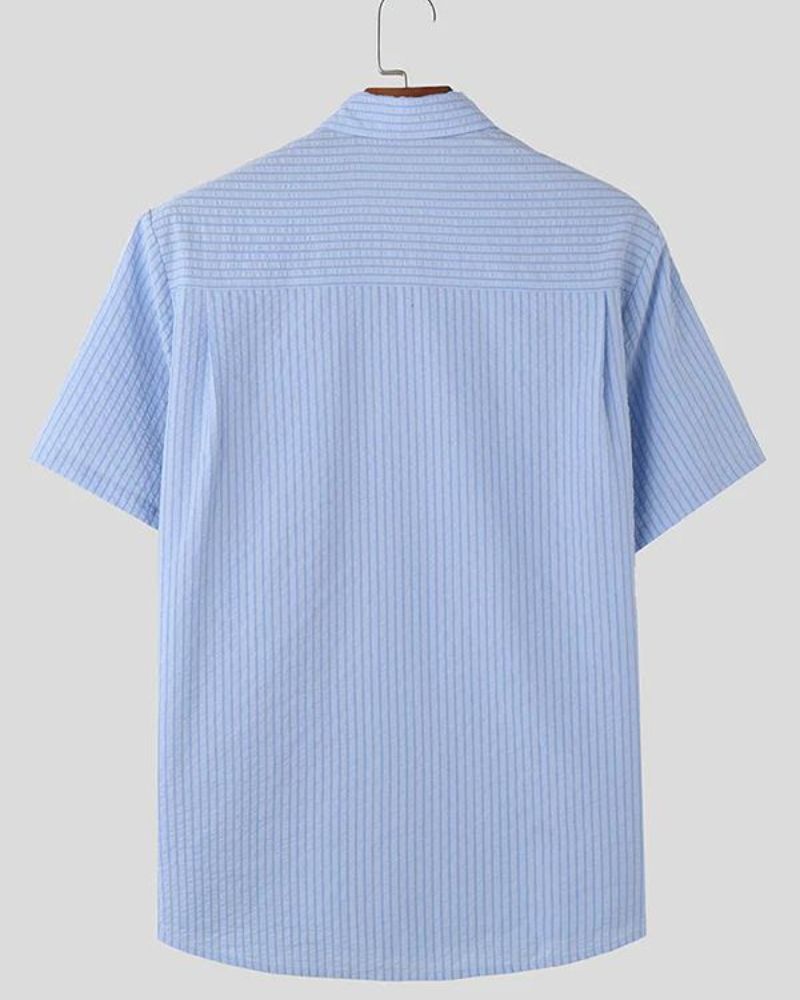 Light Blue Regular Cotton Shirt