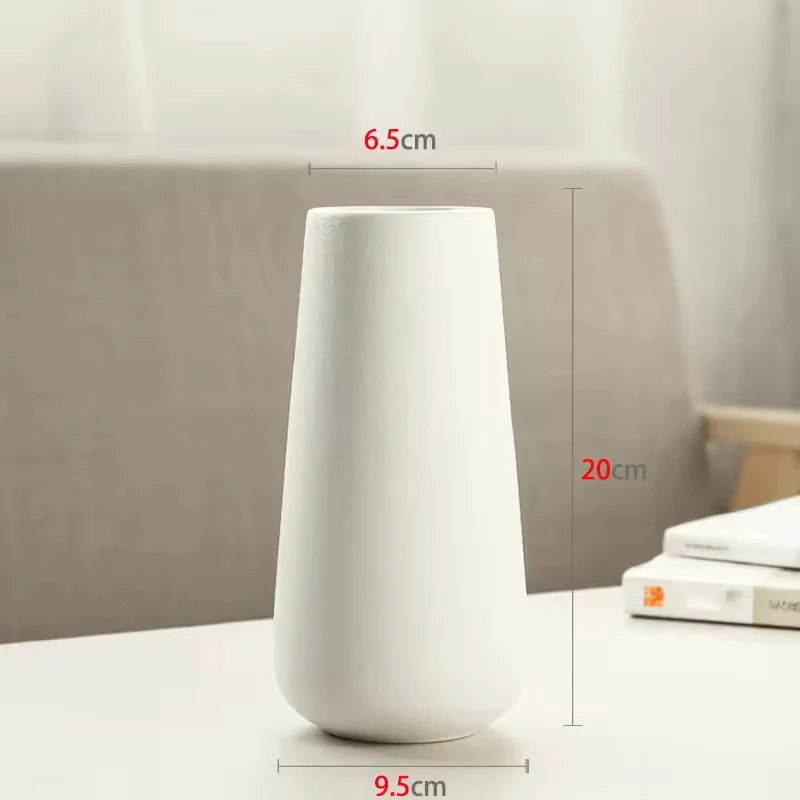 Nordic Minimalism Style Table Centerpiece Ceramic Vase Home Decor Decorative Living Room Vase for Flower