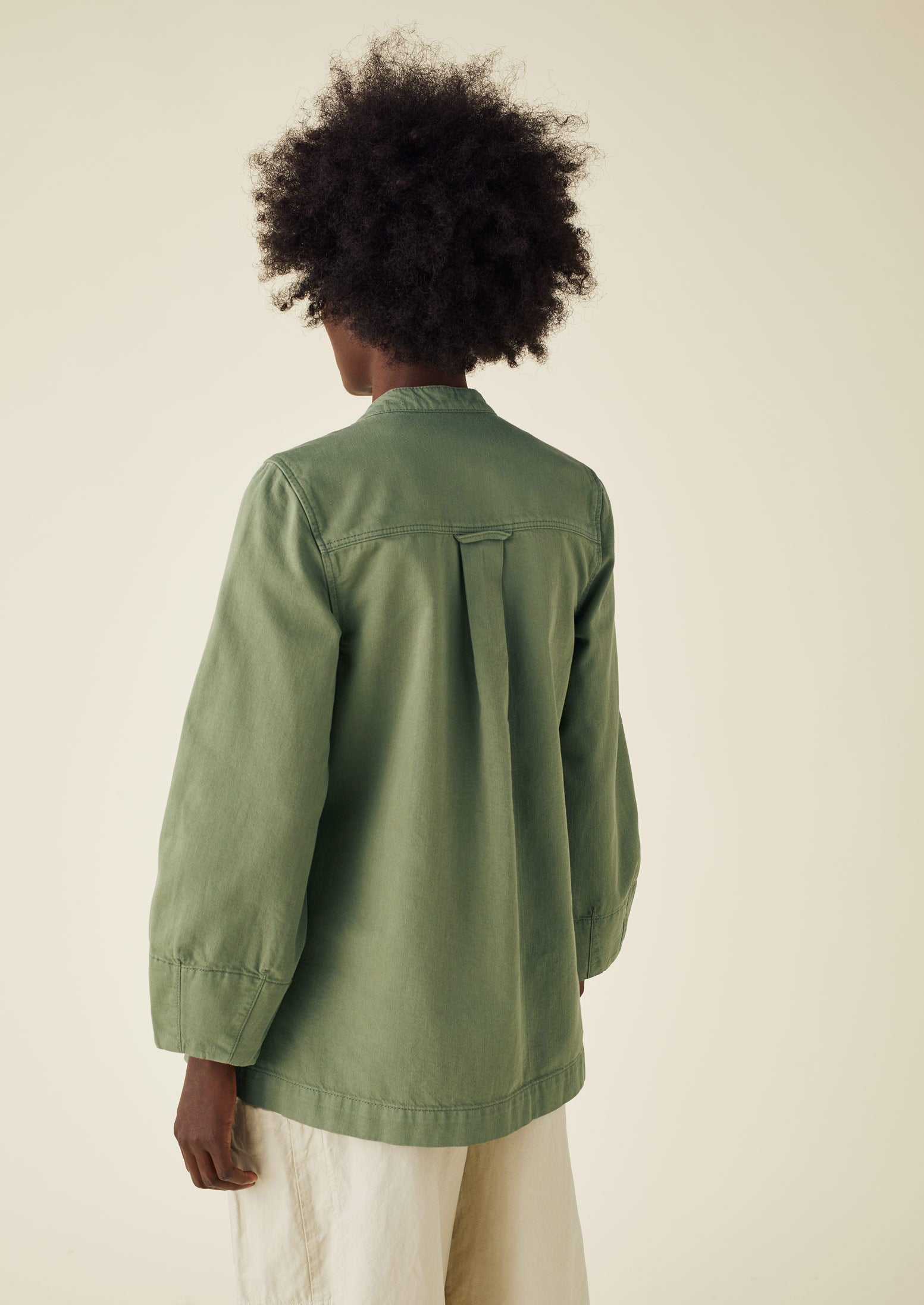 Garment Dyed Lightweight Organic Denim Jacket | Willow