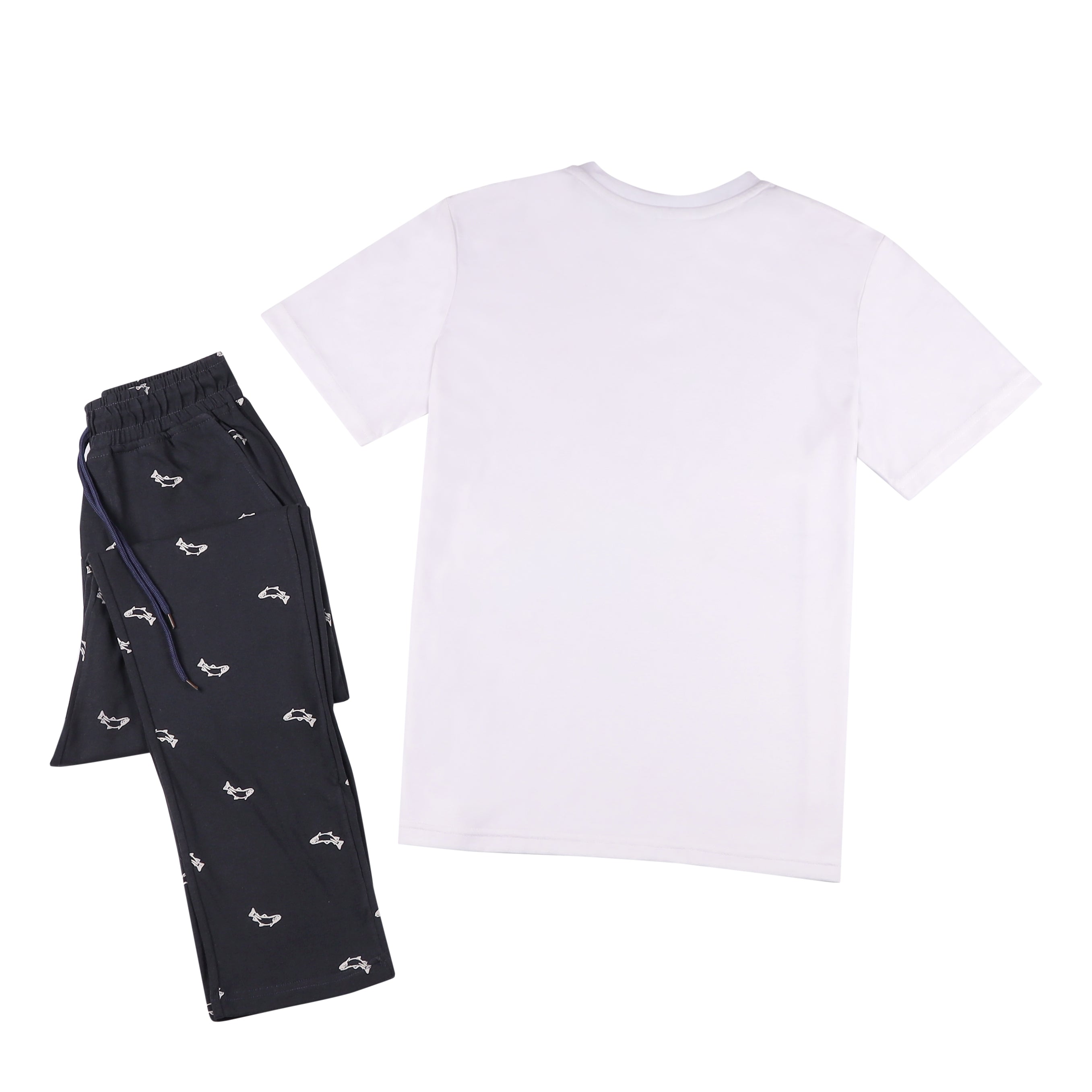Mens Short Sleeve Pajama with Pants