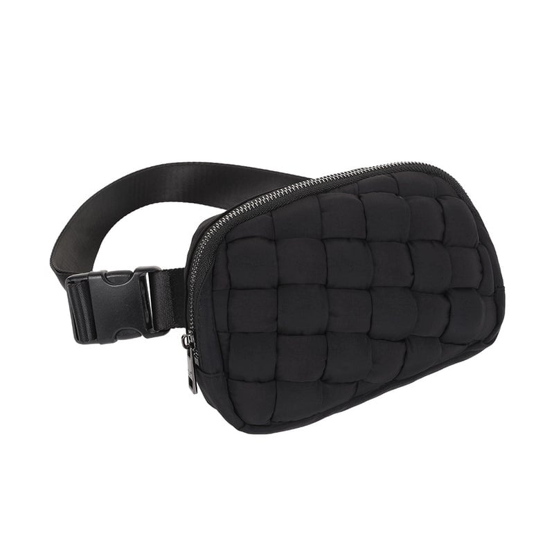 Unisex Basic Solid Color Nylon Waist Bags