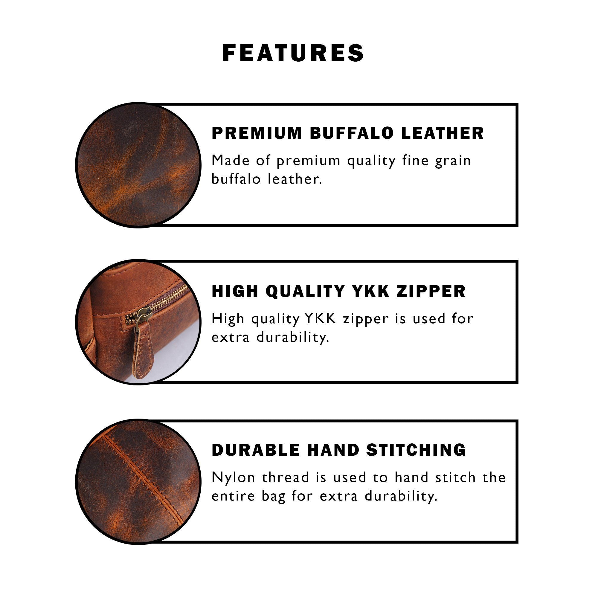 Walnut Travel Dopp Kit