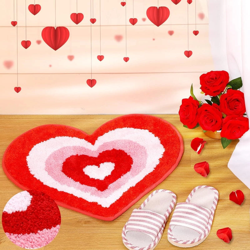Valentine'S Day Casual Elegant Letter Flower Polyester Carpet Bathing