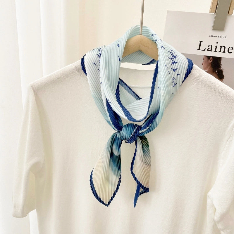 Women's Ig Style Color Block Polyester Silk Scarf
