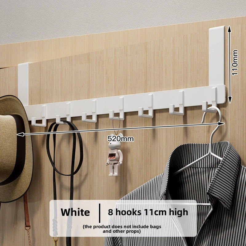 Hook Behind The Door Without Punching Hangers Clothes Storage Rack For Clothes Entry Door Upper Hanging Frame Wall Hanging Clothes Hook Door Back Type