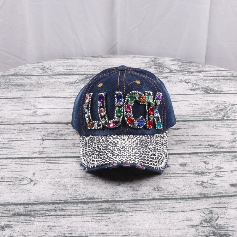 Women's Minimalist Letter Curved Eaves Baseball Cap